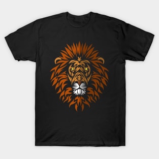 Lion Face Tribal T-Shirt